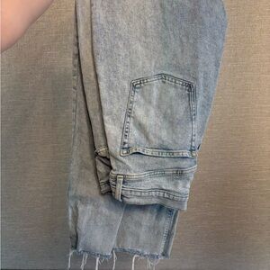 Curvy Sky-hi straight Button Fly Jeans